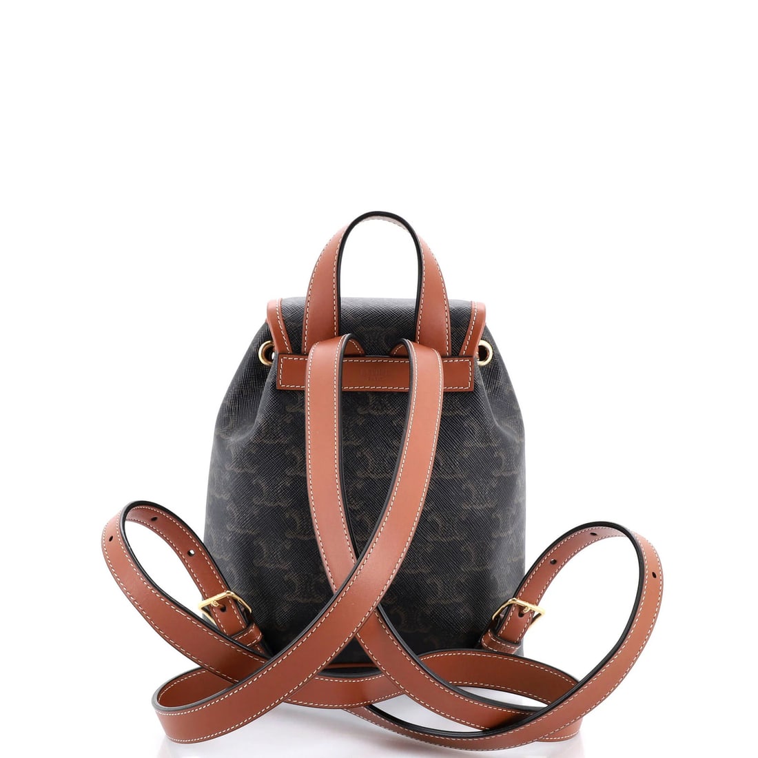 Triomphe Coated Canvas Mini Backpack Folco Celine - 3