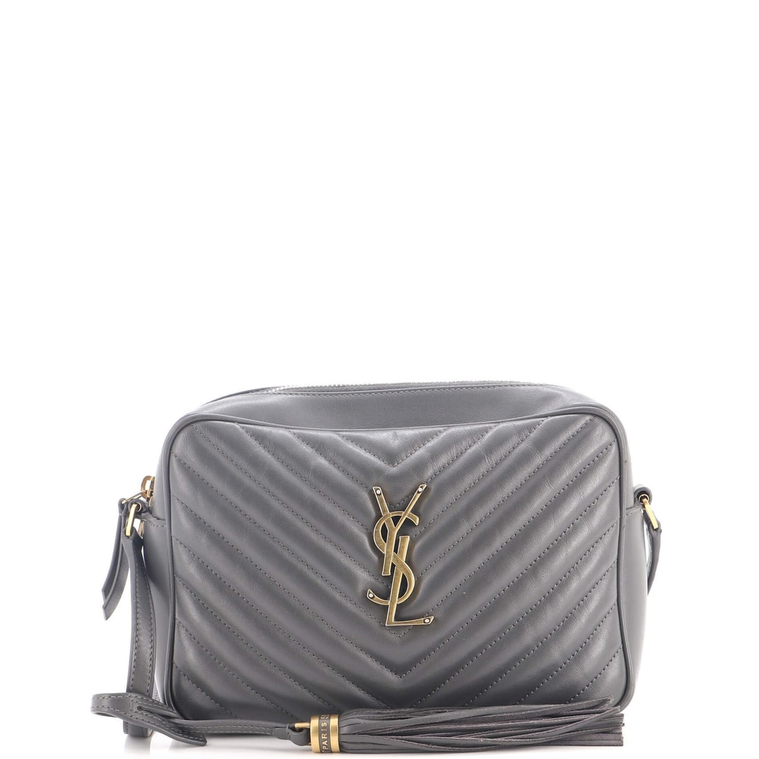 Lou Camera Bag Matelasse Small Leather Chevron Saint Laurent (1 of 6)