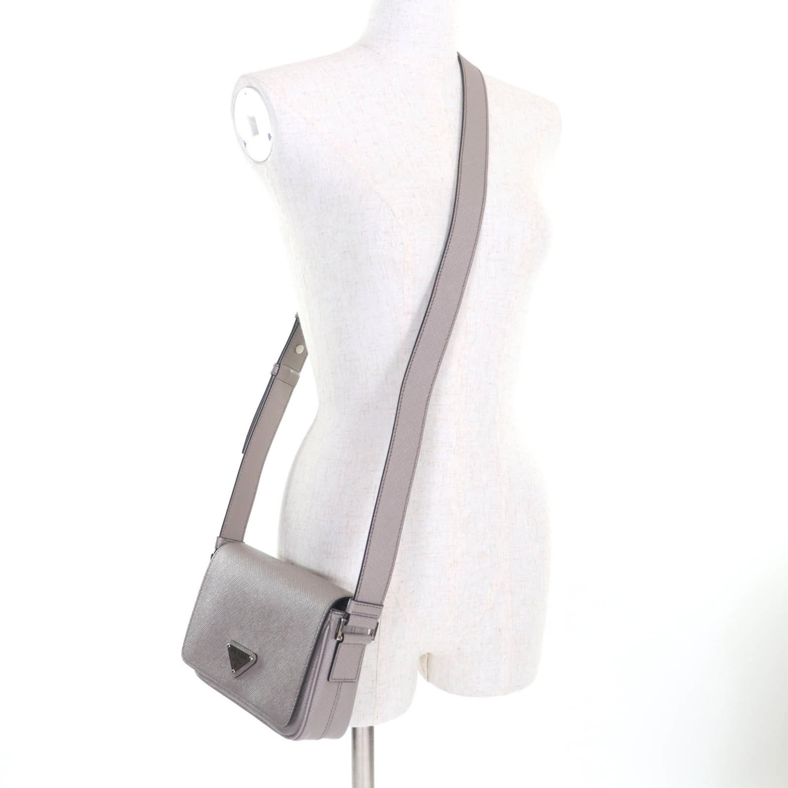 PRADA Shoulder Bag Leather - 6