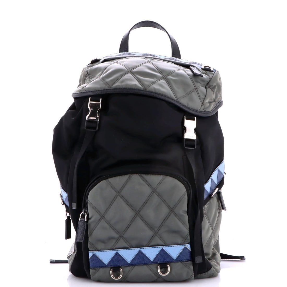 Saffiano Tessuto Large Quilted Prada Camouflage Backpack (1 of 6)