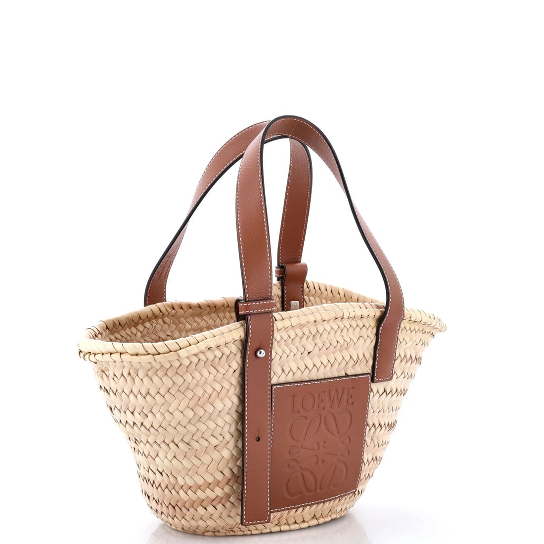 Raffia Small Loewe Basket Tote - 2