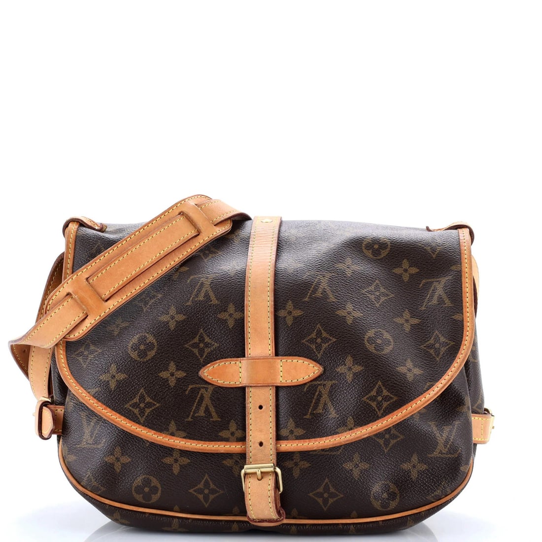 Canvas Monogram Handbag Saumur Vuitton Louis: Canvas Monogram Handbag Saumur Vuitton Louis Canvas Monogram Handbag Saumur Vuitton Louis. This Louis Vuitton Saumur handbag features a classic cross body design with a canvas exterior in brown, adorn