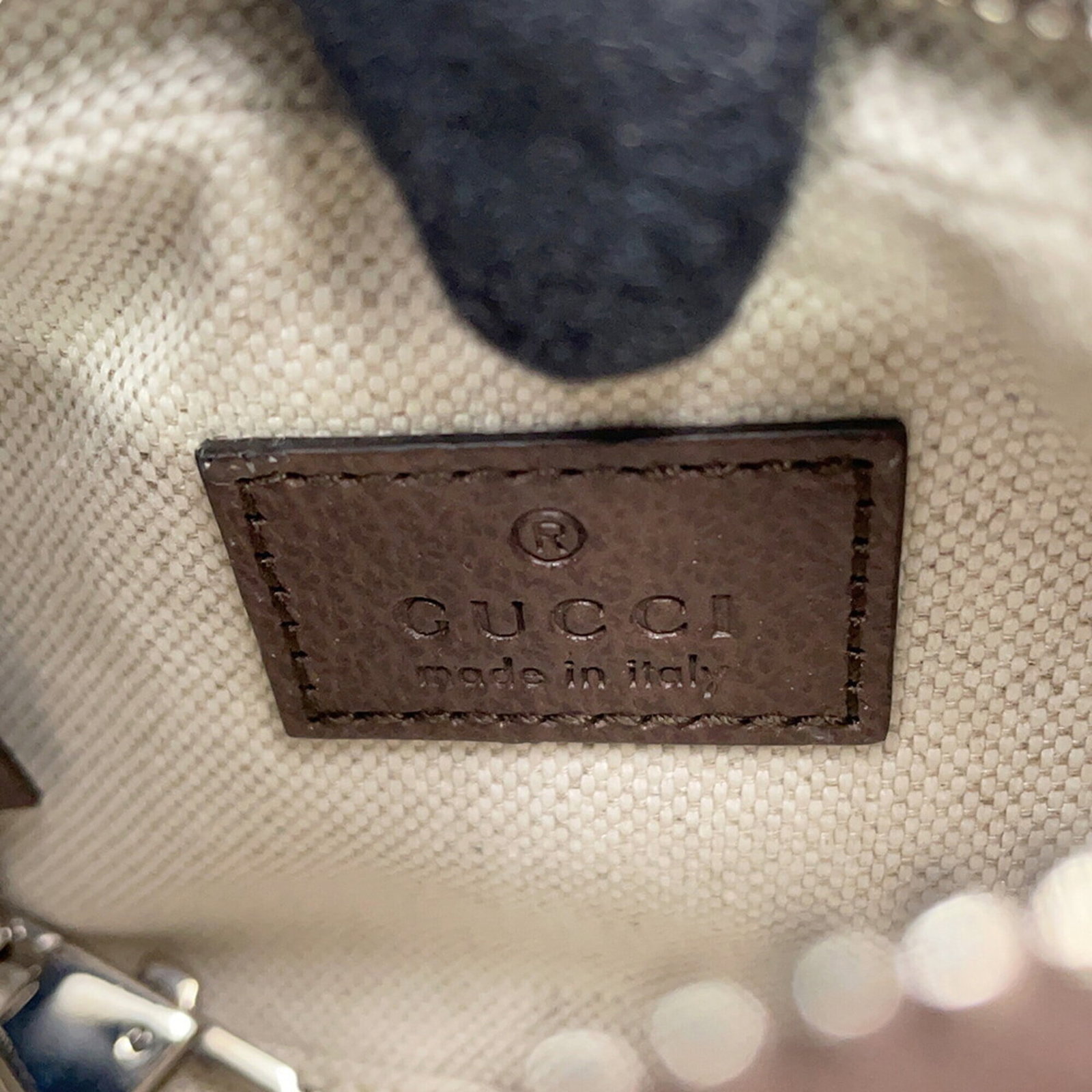 GUCCI Handbag Micro Gg Leather Leather - 12