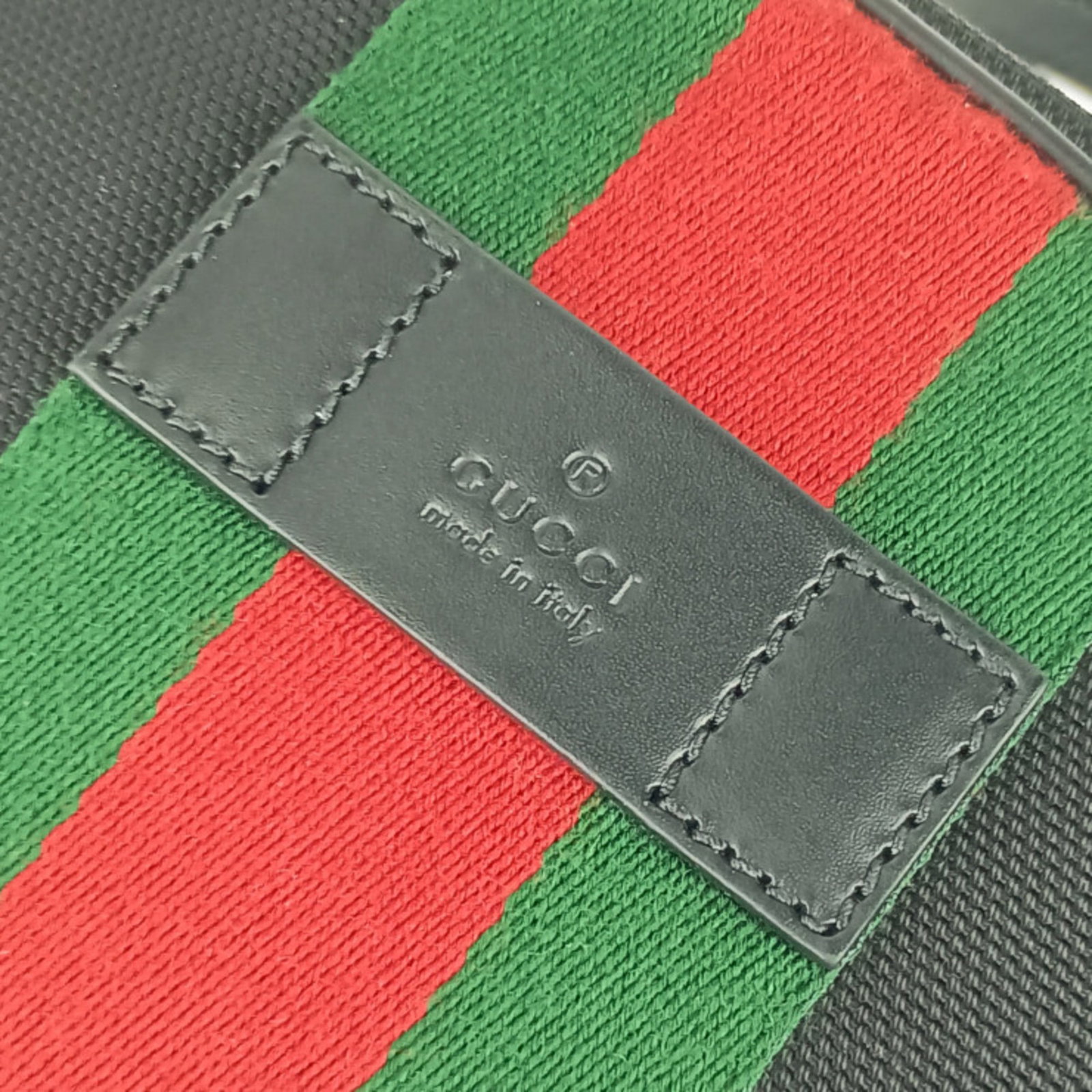 GUCCI Backpack Canvas Leather - 6