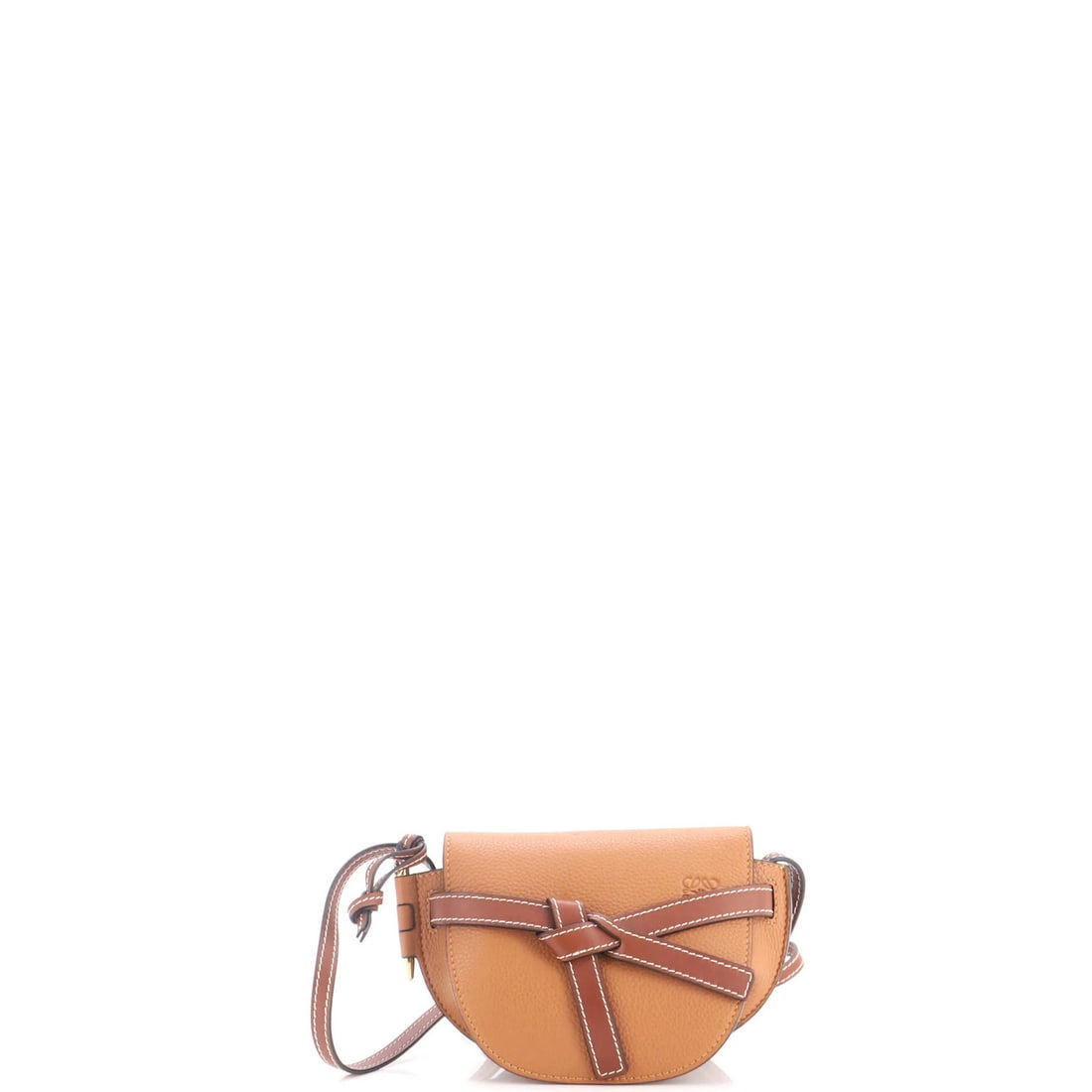 Leather Mini Gate Shoulder Bag Loewe: Leather Mini Gate Shoulder Bag Loewe The Loewe Leather Mini Gate Shoulder Bag is a stylish and compact accessory, measuring 5" in height, 6" in width, and 4" in depth. Made from high-quality leather,
