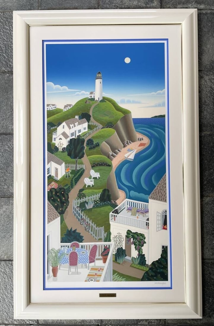Limited Edition of Silkscreen Print Nantucket Lighthouse Thomas McKnight (1 of 5)
