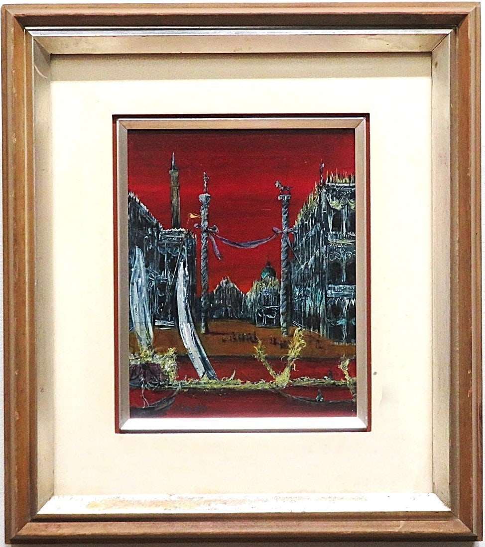 Hiroshi Kado Venice 1974 Original Oil Signed Painting: Hiroshi Kado Venice 1974 Original Oil Signed Painting Item Specifics: Artist: Hiroshi Kado Unit Of Sale: Single Piece Signed By: Hiroshi Kado Signed: Yes Size: Small Material: Canvas Framing: Framed R