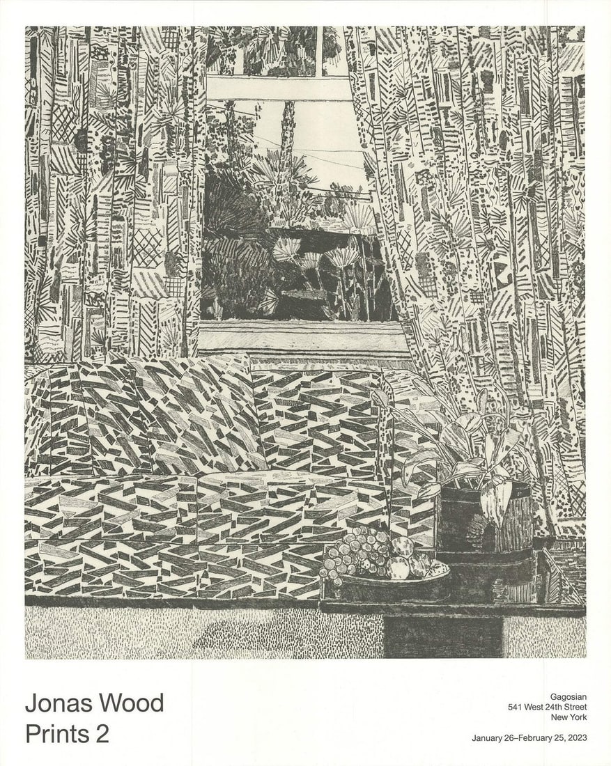 Prints Jonas Wood 30 Offset Lithograph 24 x 2023 (1 of 4)