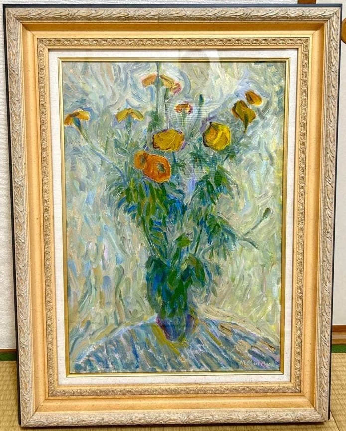 Original Russian Art Oil Painting Framed Still Life Yellow Flowers Mai Miturich: Original Russian Art Oil Painting Framed Still Life Yellow Flowers Mai Miturich Item Specifics: Artist: Mai Miturich Unit Of Sale: Single Piece Signed By: Mai Miturich Size: Large Signed: Yes Period: 