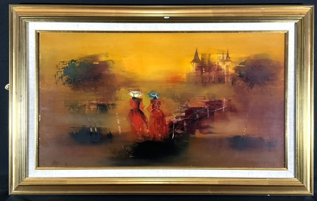 Janos Varkonyi Oil Painting Women European Landscape Impressionist Hungary Art: Janos Varkonyi Oil Painting Women European Landscape Impressionist Hungary Art Item Specifics: Artist: Varkonyi Janos Janos Varkonyi Unit Of Sale: Single Piece Signed By: Varkonyi Janos Signed: Yes Si