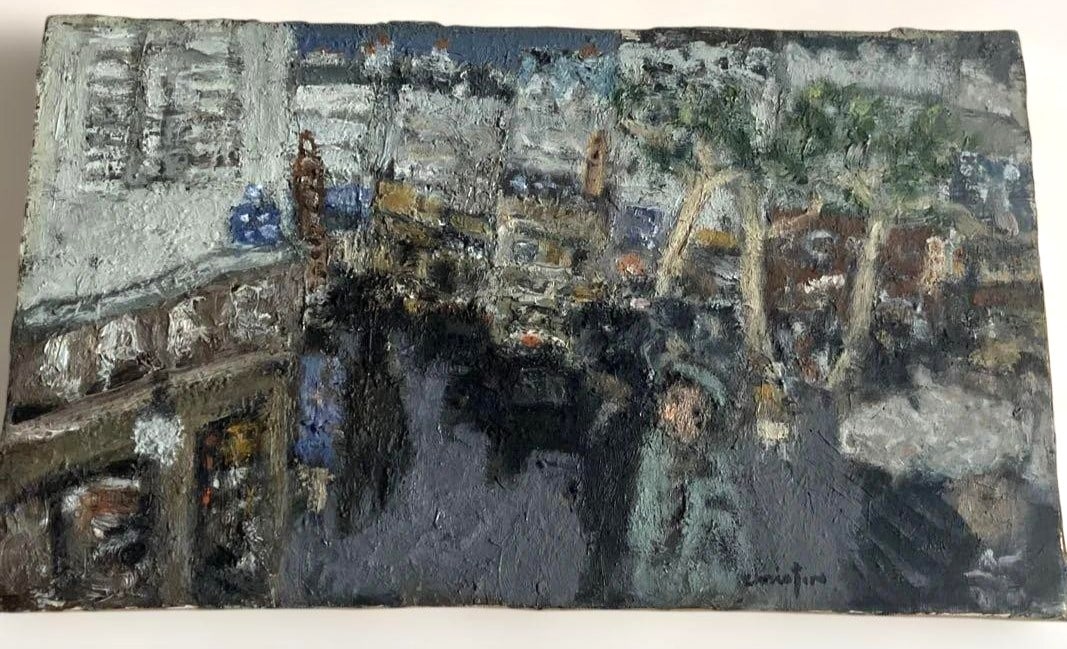 Original Oil Painting Signed Framed Paris Street French Art (1 of 9)