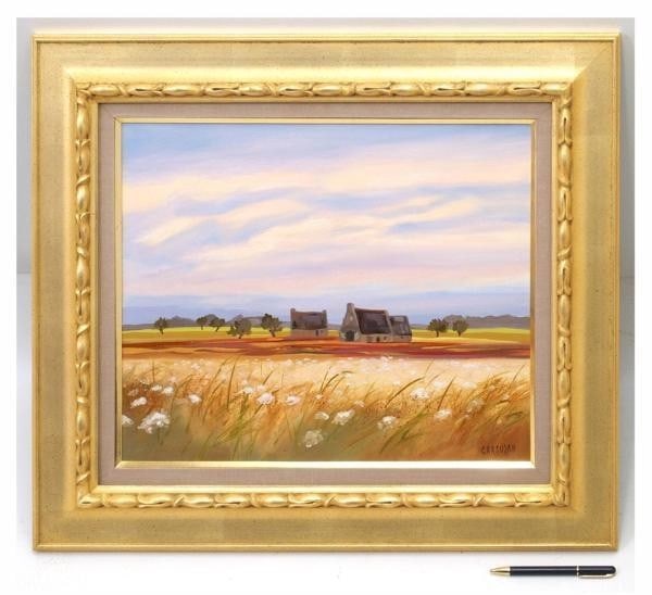F8 Carsuzan Jean-Claude Signed Framed Oil French Field Flowers Painting (1 of 6)