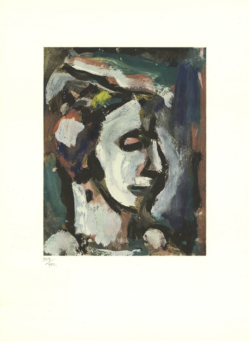 GEORGES ROUAULT Camille portrait 18" x 13.25" Lithograph 1969 Modernism Multicol: GEORGES ROUAULT Camille portrait 18" x 13.25" Lithograph 1969 Modernism Multicol Item Specifics: Artist: Georges Rouault Brand: Rouault Georges Country/Region Of Origin: France Exact Year: 1969 Height