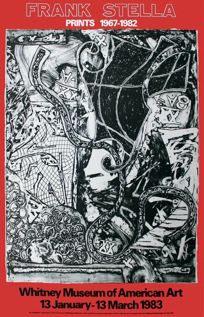 Prints Stella Frank 1967 75" x 52" Poster Black Contemporary White (1 of 1)