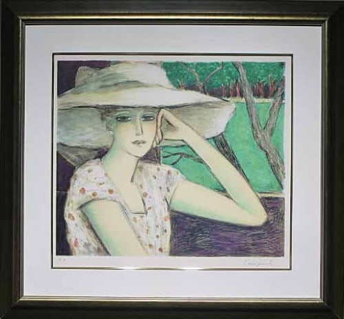 Jean Pierre Cassigneul The Park Window Lithograph Signed ED EA Framed With Box (1 of 8)