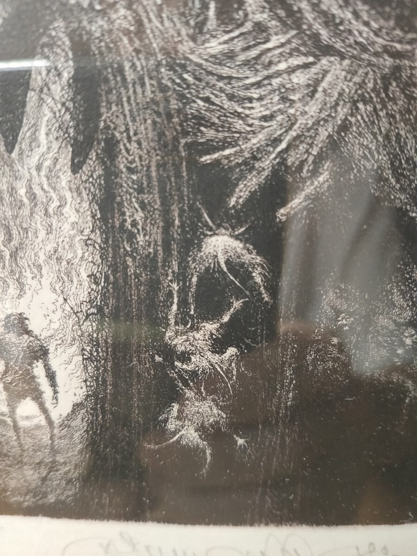 Albin Brunovsky Signed Fantasy Etching Hell Aquatint Numbered - 4