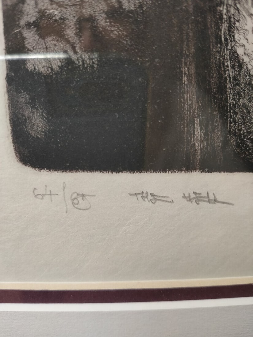 Albin Brunovsky Signed Fantasy Etching Hell Aquatint Numbered - 7