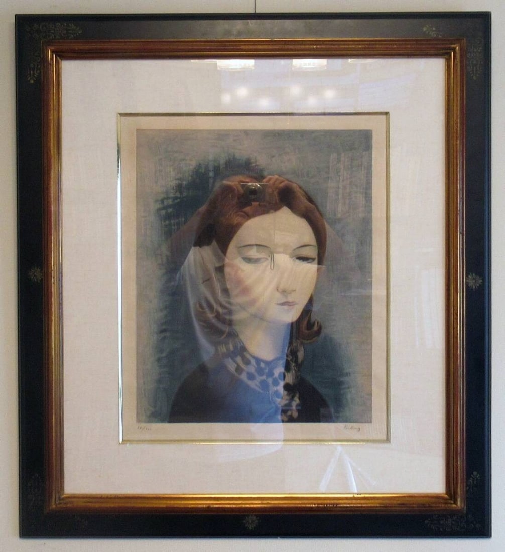 French Art Original Etching 20/ 100 Signed Kisling Mose Nelly 1931 with Frame: French Art Original Etching 20/ 100 Signed Kisling Mose Nelly 1931 with Frame Item Specifics: Artist: Moise Kisling Signed By: Moise Kisling Image Orientation: Portrait Signed: Yes Size: Large Materia