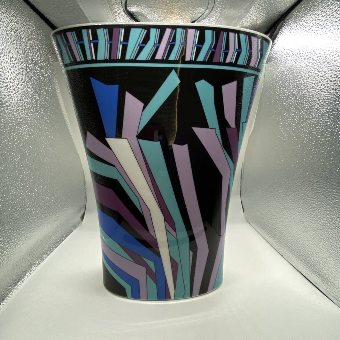 Studio Line ED 14/ 100 Vase Emilio Pucci Flower Rosenthal Multicolor (1 of 9)
