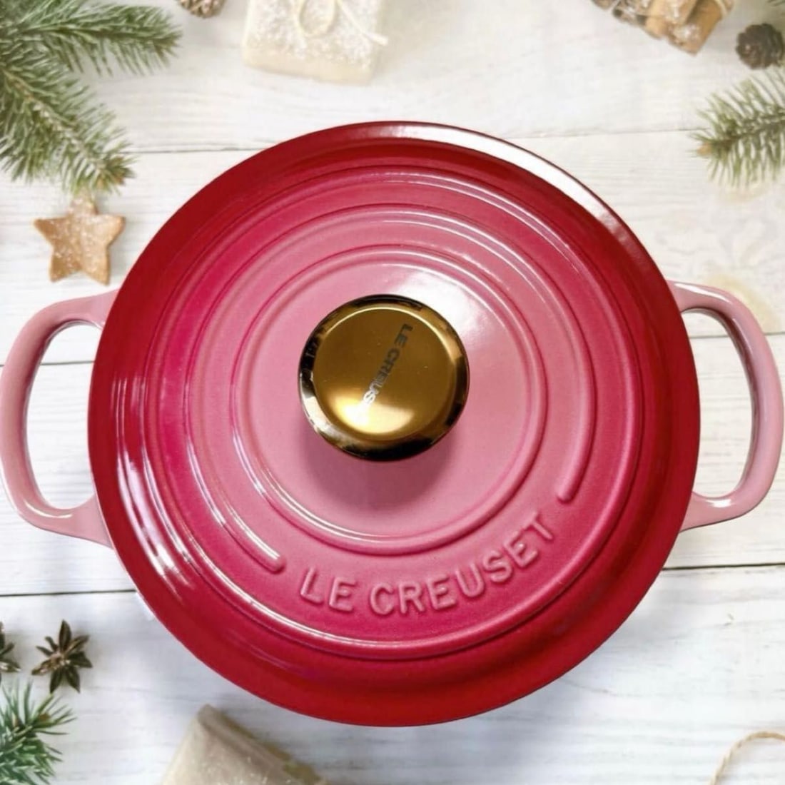 LE CREUSET Signature cocotte ronde 18cm 7in 2qt BERRY Copper Knob Cast Iron Pot: LE CREUSET Signature cocotte ronde 18cm 7in 2qt BERRY Copper Knob Cast Iron Pot Item Specifics: Stove Type Compatibility: Electric Gas Induction Number Of Items In Set: Two-Piece Antique: No Shape: Ro