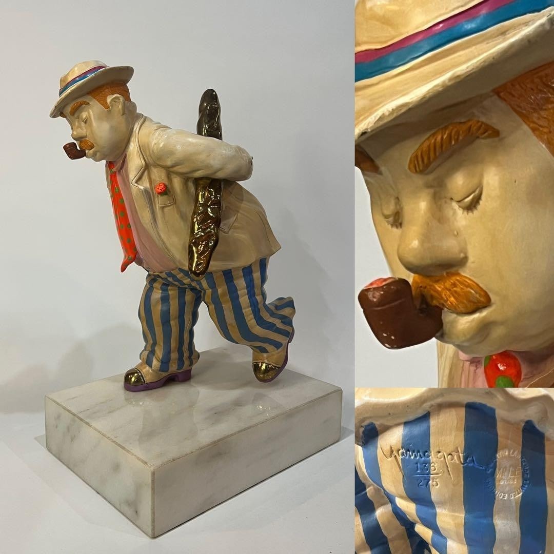 Hiro Yamagata OUT OF LUNCH Limited Edition Bronze Sculpture Statue 1988 (1 of 19)