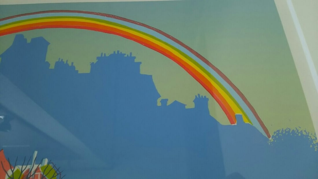 Petrovic Stevan Signed Silkscreen Rainbow Print Framed - 5