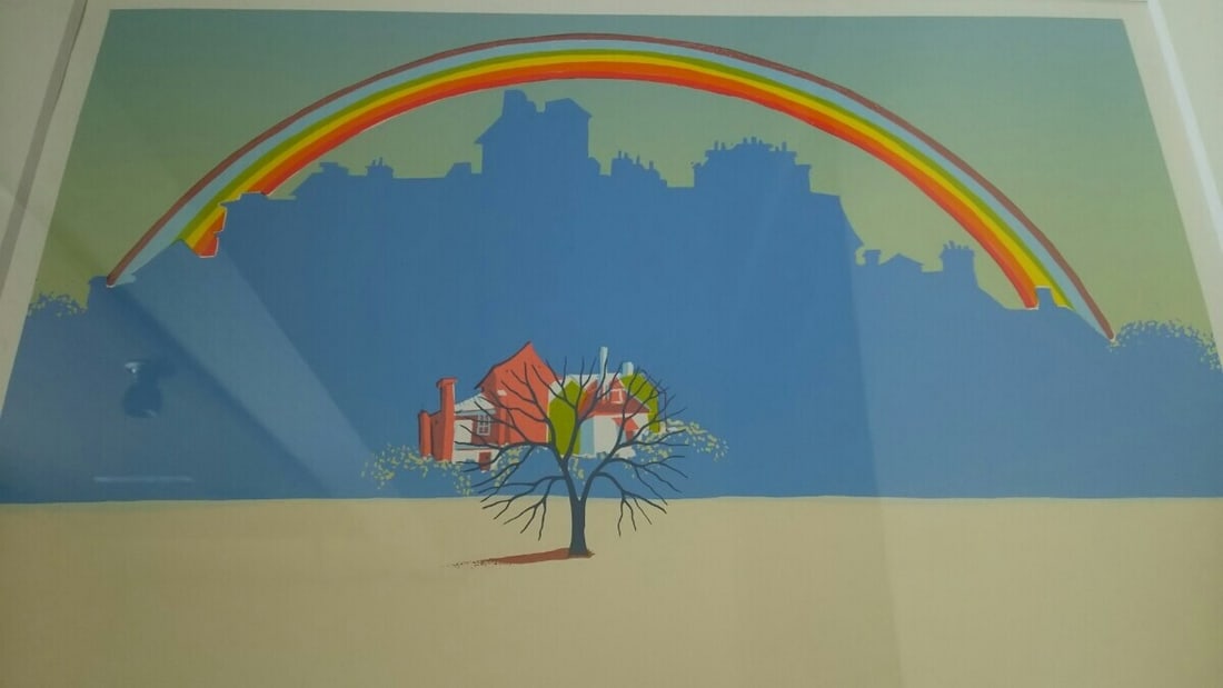 Petrovic Stevan Signed Silkscreen Rainbow Print Framed - 9