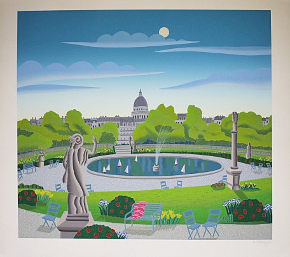 Signed Serigraph Thomas Paris Luxembourg Gardens 70/ 200 1993: Signed Serigraph Thomas Paris Luxembourg Gardens 70/ 200 1993 Item Specifics: Unit Of Sale: Single Piece Artist: Thomas McKnight Signed By: Thomas McKnight Image Orientation: Landscape Size: Large Sig