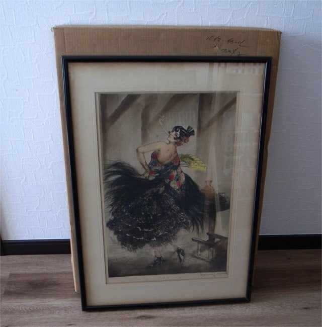 Original Hand Signed Art Deco Portrait Framed Artwork By Louis Icart: Original Hand Signed Art Deco Portrait Framed Artwork By Louis Icart Item Specifics: Artist: Louis Icart Type: Print Edition Type: Limited Edition Signed: Signed Material: Etching Framing: Framed Prod