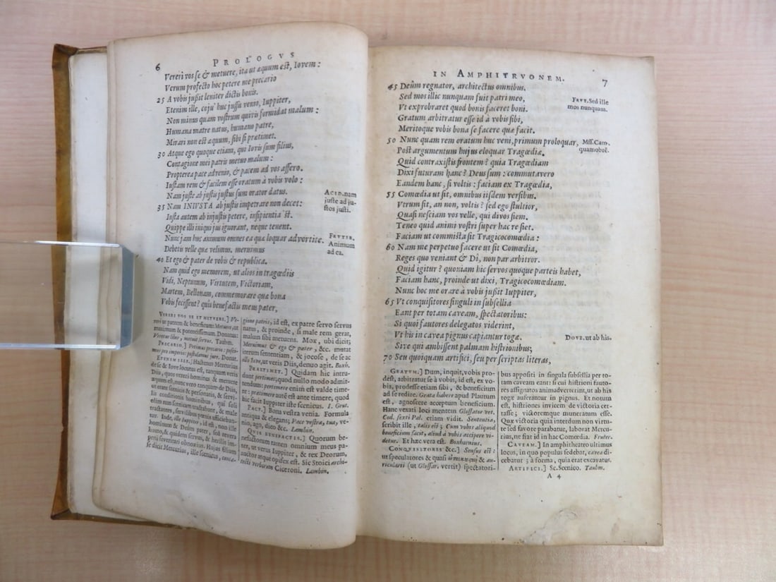 PLAUTE?M. Acci Plauti comediae accedit commentarius? 1645, First Edition - 4