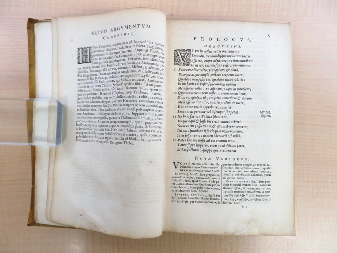 PLAUTE?M. Acci Plauti comediae accedit commentarius? 1645, First Edition - 5
