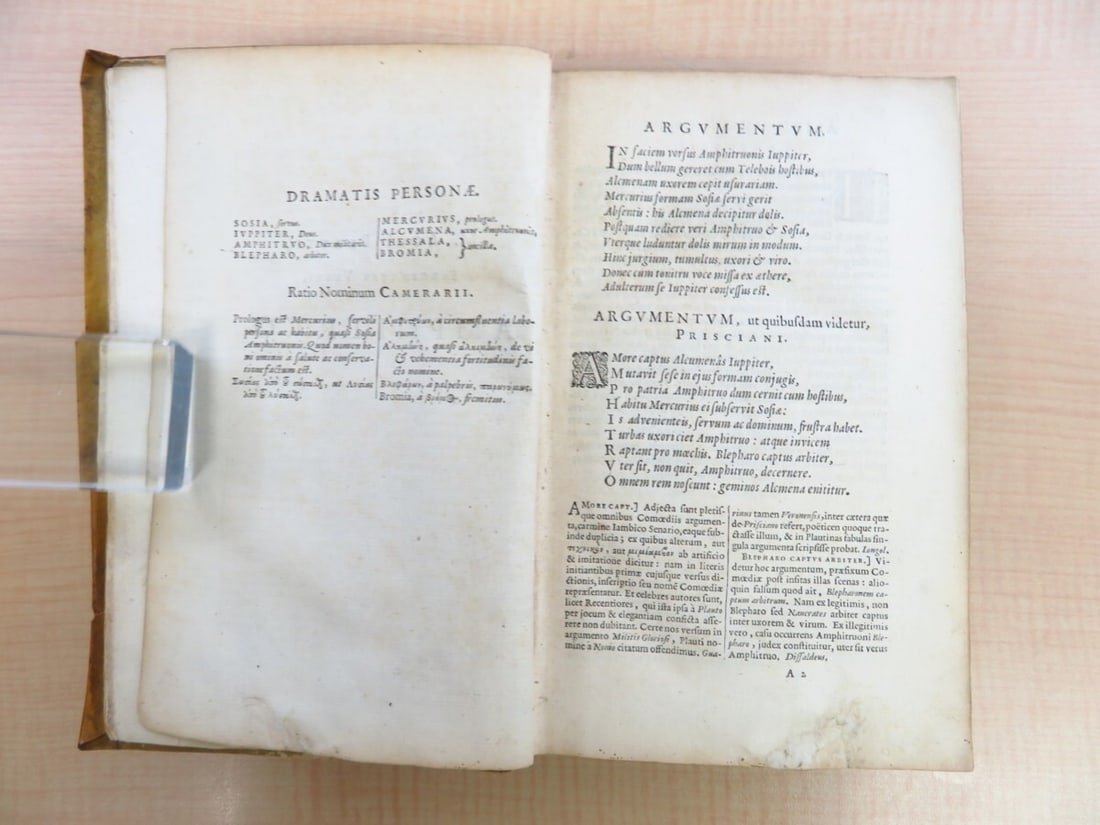 PLAUTE?M. Acci Plauti comediae accedit commentarius? 1645, First Edition - 6