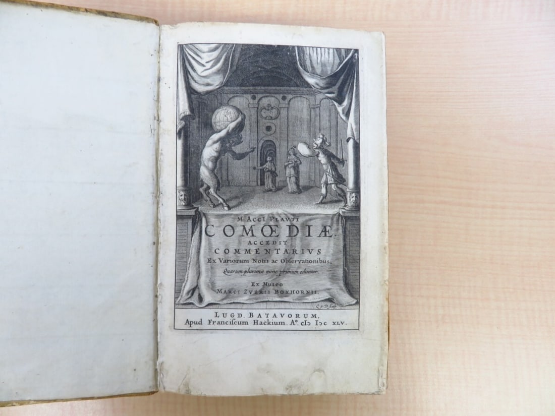 PLAUTE?M. Acci Plauti comediae accedit commentarius? 1645, First Edition - 7
