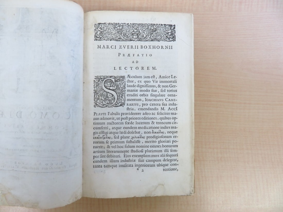 PLAUTE?M. Acci Plauti comediae accedit commentarius? 1645, First Edition - 8