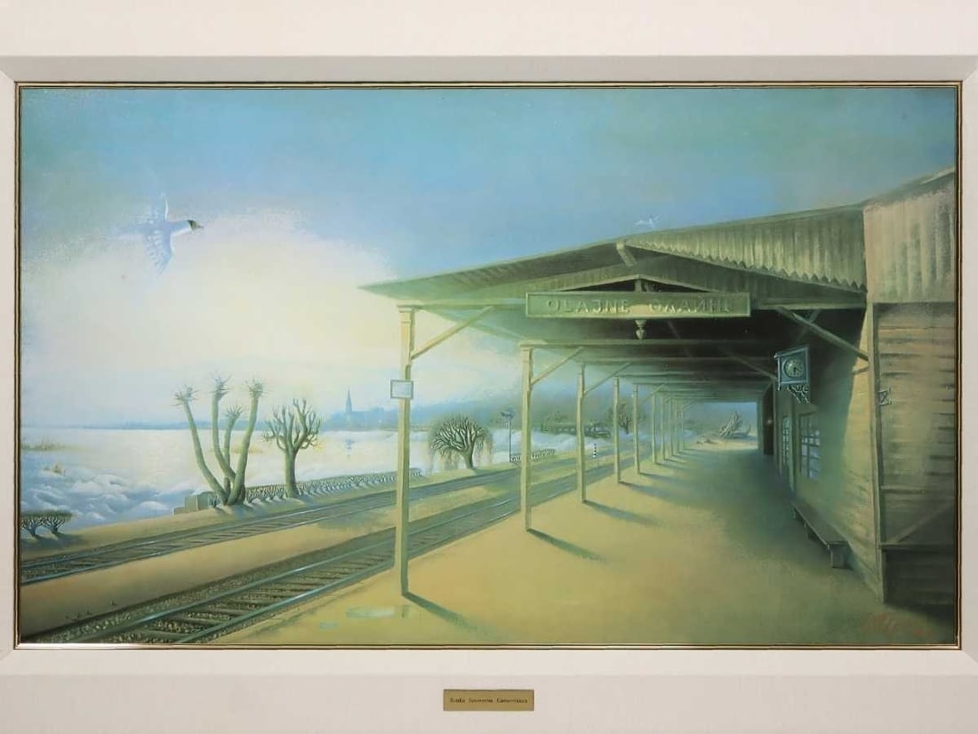 Station Ilona Gansovskaya Signed Relief Crystal Art Russian Framed COA 228/ 250: Station Ilona Gansovskaya Signed Relief Crystal Art Russian Framed COA 228/ 250 Item Specifics: Unit Of Sale: Single Piece Artist: Ilona Gansovskaya Signed By: Ilona Gansovskaya Image Orientation: Lan