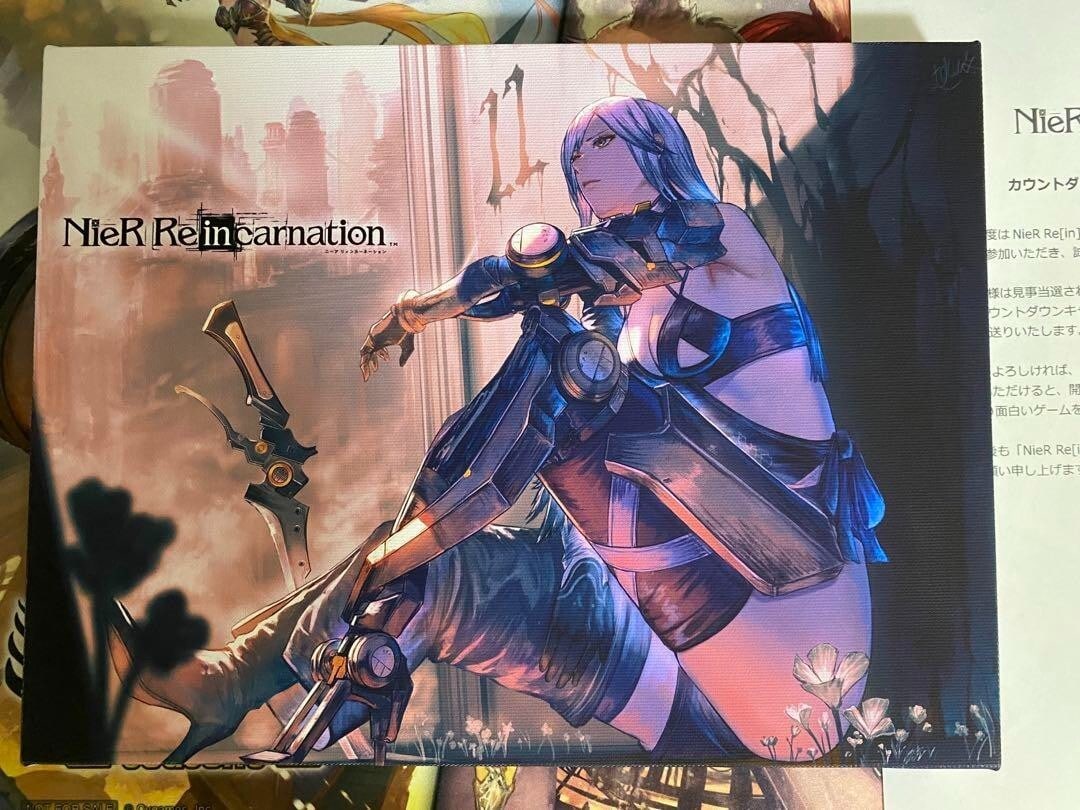 Nier Re[In]Carnation Rare Canvas Art Limited of 10 Illustrated by Taku G: Nier Re[In]Carnation Rare Canvas Art Limited of 10 Illustrated by Taku G Item Specifics: Unit Of Sale: Single Piece Artist: Taku G Signed By: Taku G Size: Medium Signed: Yes Title: Nier Re[In]Carnatio