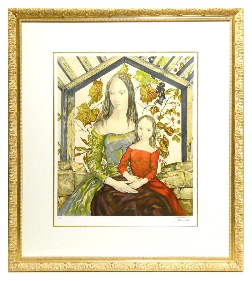 Tsuguharu Fujita Mom and The Grape Trellis Lithograph Reproduction SIgned ED: Tsuguharu Fujita Mom and The Grape Trellis Lithograph Reproduction SIgned ED Item Specifics: Brand: NO BRAND Primary Material: NA Color: NA Country: Japan Original/Reproduction: NA Region Of Origin: N