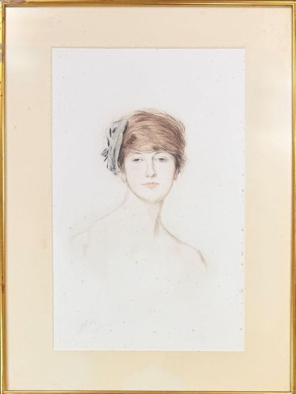 Paul Cesar Helleu Le Noeud Bleu Signed Madame Dolley (1 of 9)