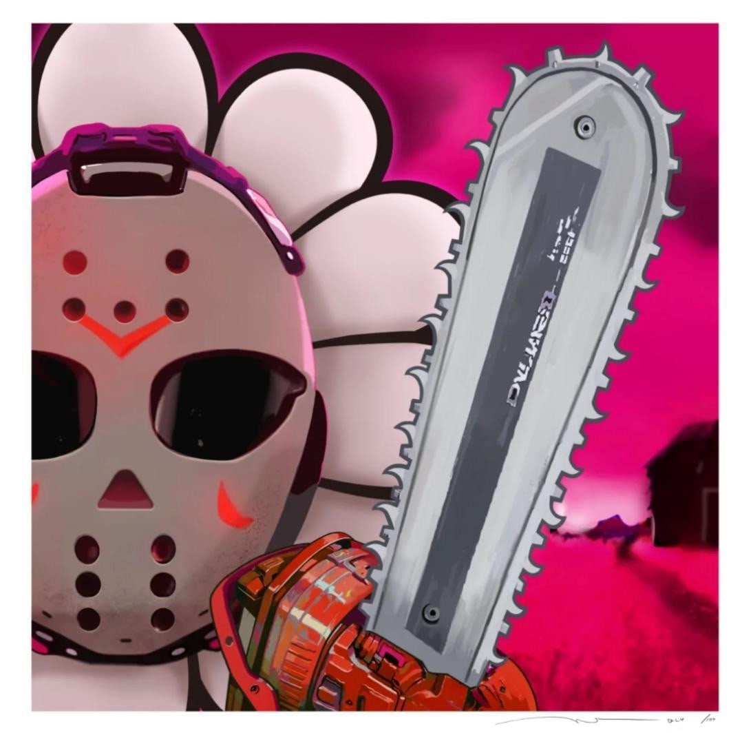 Flower Saitama Chainsaw Murakami Takashi Limited Print (1 of 3)
