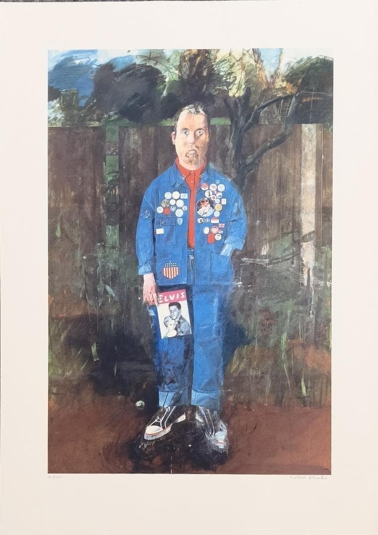 Elvis Signed Giclee Print Ed.150 Peter Blake Self Portrait with Badges (1 of 5)