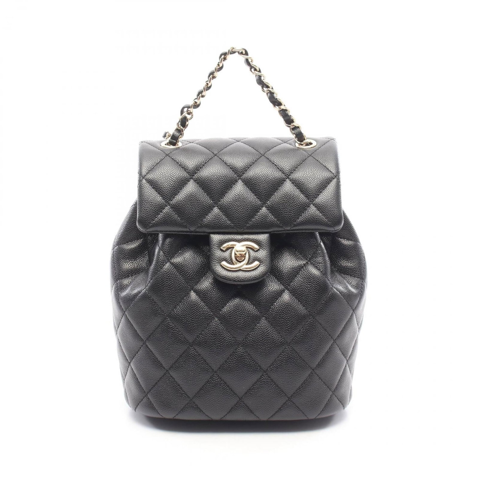 CHANEL Backpack Handbag Grained Calfskin (1 of 9)
