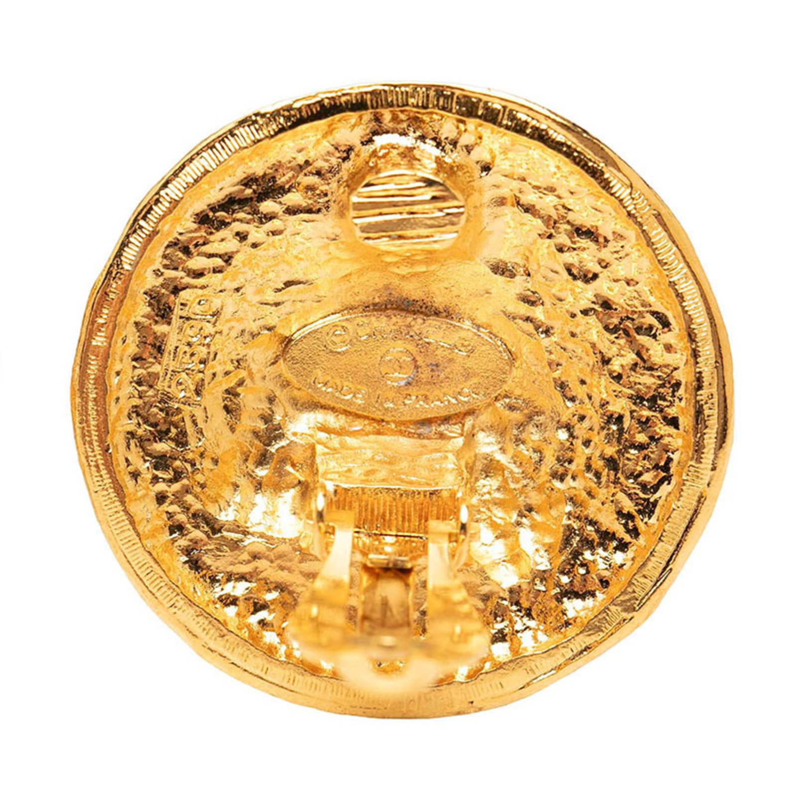 CHANEL Clip Earrings Gold Plating - 3