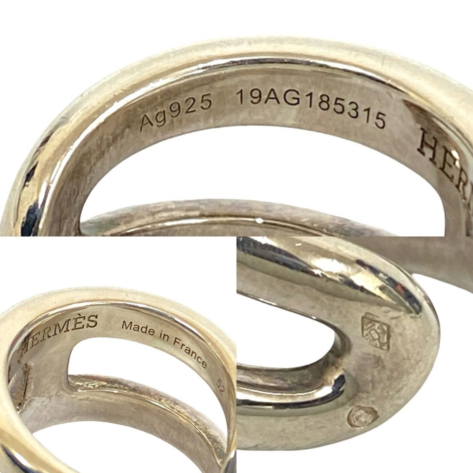 HERMES Band Ring Silver 925 - 2
