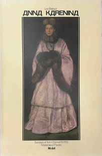 John Collier - Anna Karenina Leo Tolstoy 1980 Poster: John Collier - Anna Karenina Leo Tolstoy 1980 PosterSheet Measures 46” x 30”