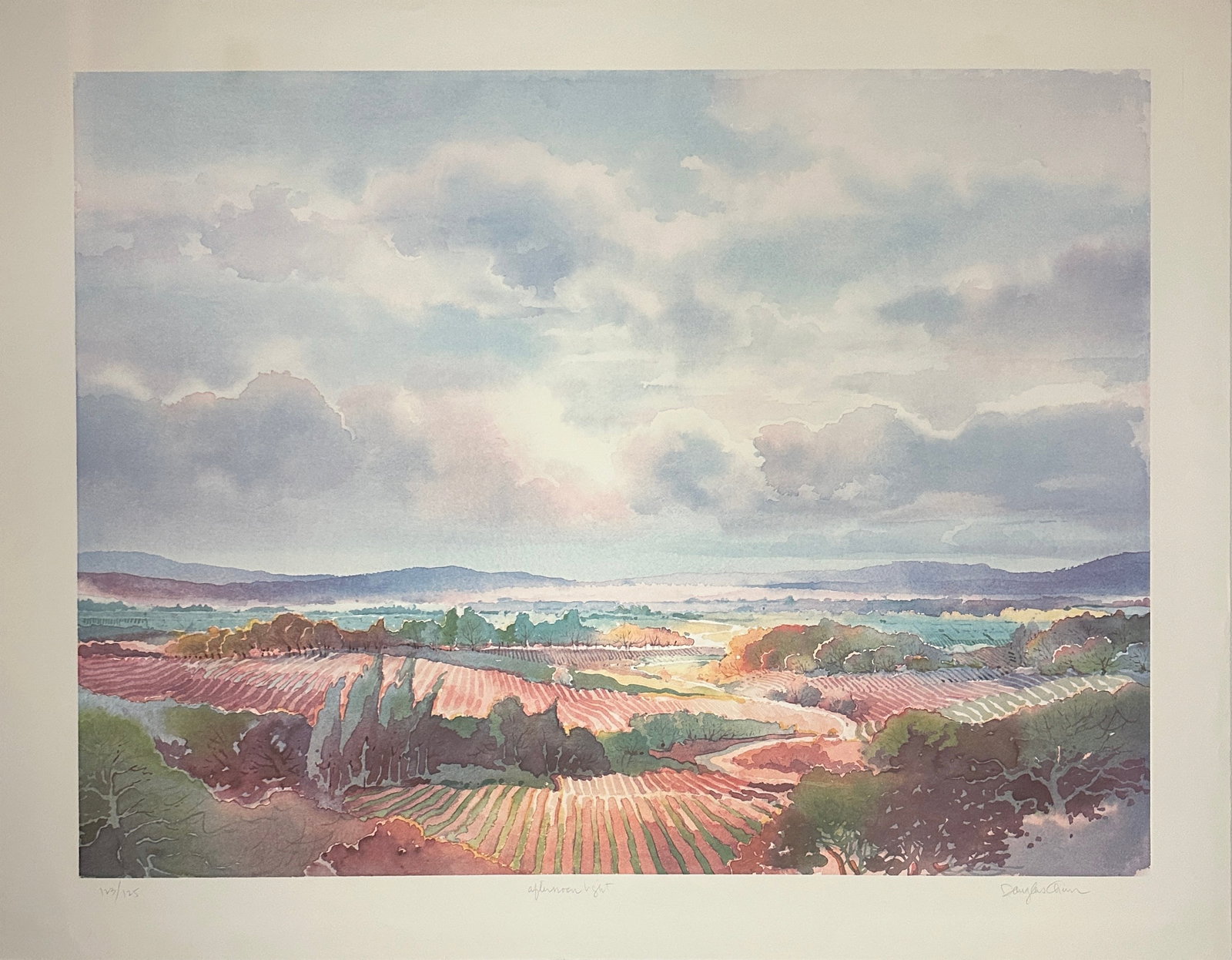 Douglas Chun – Afternoon Light – Lithograph in Colors (1 of 2)