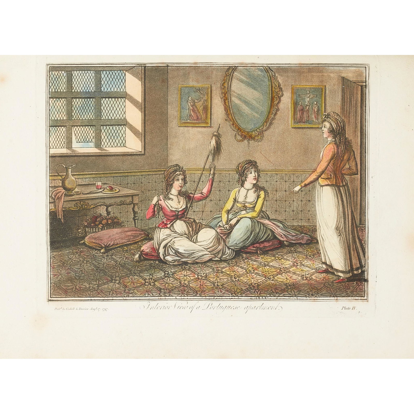 Murphy, James A General View of the State of Portugal: London: T. Cadell Jun., 1798. 4to, hand-coloured frontispiece, 14 hand-coloured plates, folding map, contemporary calf, neatly rebacked with modern spine, a little light browning and slight foxing