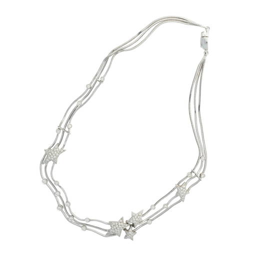 A Diamond Set Multi Strand Star Necklace, Stefan Hafner