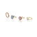 A collection of four gem set rings