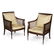 PAIR OF REGENCY STYLE MAHOGANY BERGERES LATE 19TH/ - 3