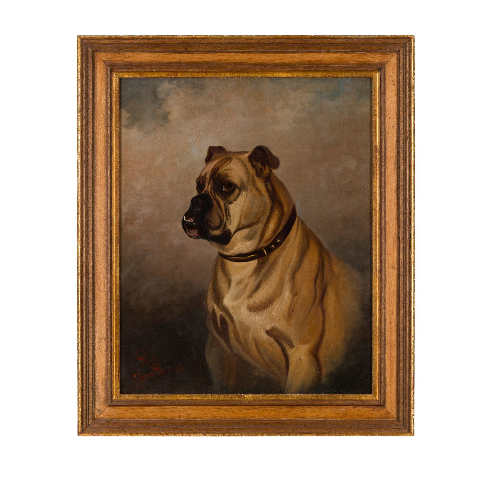 COLIN GRAEME (BRITISH 1858-1910) REX: signed, inscribed and dated â€™96, oil on canvas (Dimensions: 51cm x 41cm (20in x 16in)) (51cm x 41cm (20in x 16in))